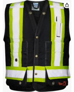 Viking Open Road Surveyor FR Safety Vest - Fire Retardant Class 1 Reflective Vest; ANSI/ISEA and CSA Compliant